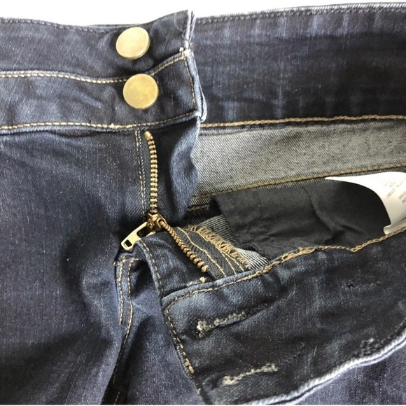 Dynamite‎ Womens Booty Jean Denim Shorts Size 26 Stretch Denim Dark Wash - Picture 2 of 8